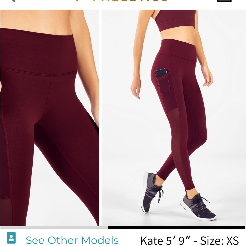Fabletics 7/8 Powerhold Leggings- On The Go Mesh … - image 8